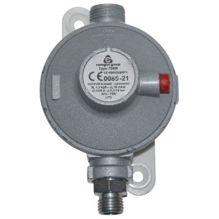 Cavagna Gasdruckregler 30mbar 1,2kg/h WM M20x1,5 x SRV8 1-st